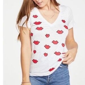 Chaser | Embroidered Lip Tee